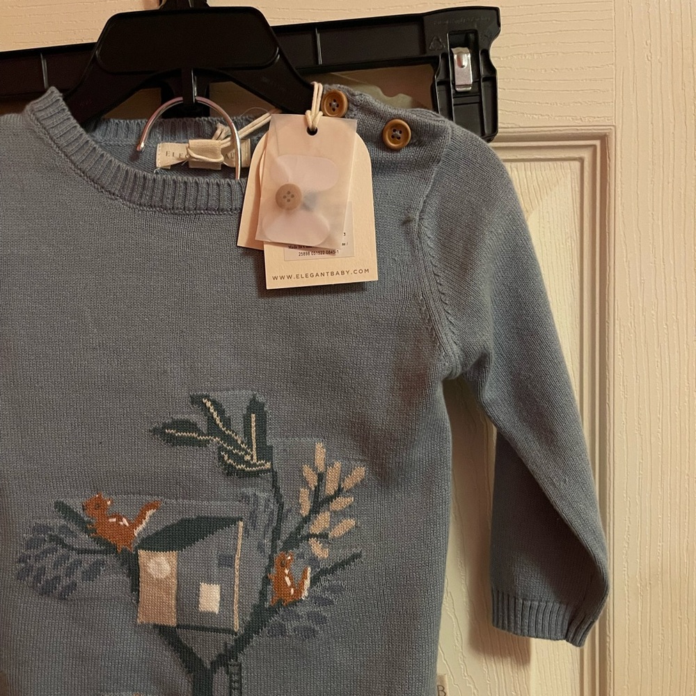 NWT Elegant baby sweater and pant set 6-9M